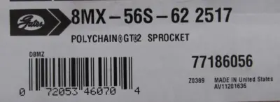 NEW GATES 8MX-56S-62 SPROCKET 77186056 8MX56S62 2517