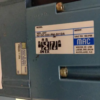 Used MAC PR62A-11FA Valves/Fittings Michigan US | Ideal Machinery #1310397