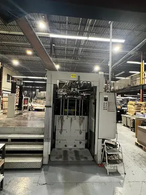 USED 2003 BOBST SP 104-E DIE CUTTER