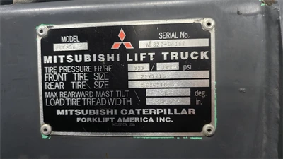 5,000 LB Mitsubishi FGC25K Forklift