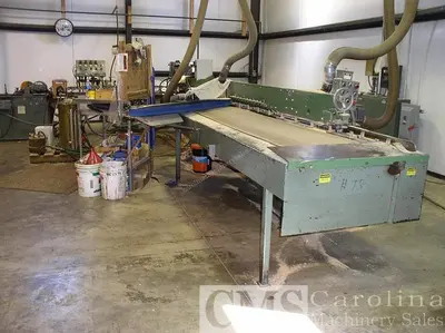 USED INDUSTRIAL WOODWORK FJS25 FINGER JOINT LINE LINE WITH ULTIMIZER SAW