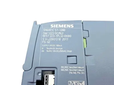 USED SIEMENS SIMATIC S7-1200 DIGITAL I/O MOD. SM 1223 16 DI/16 DO