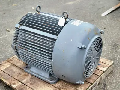 100/25 hp, 575 volts, 1780/890 rpm, 444TS Electric Motor Type HSB