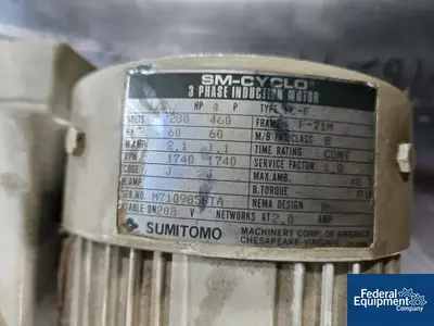 Unknown .5 hp SM-Cyclo Electric Motor with Gearbox