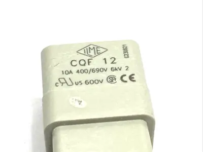 CQF 12,CQF-12 | ILME CQF 12 Female Crimp Connector Insert 12-Pole + PE 10A LOT OF 6 - New