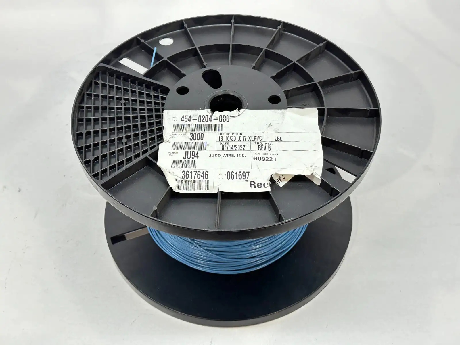 454-0204-000 | Judd Wire  18AWG 16/30 .017 XLPVC H09221 3000ft Spool 1780ft LEFT - New Other