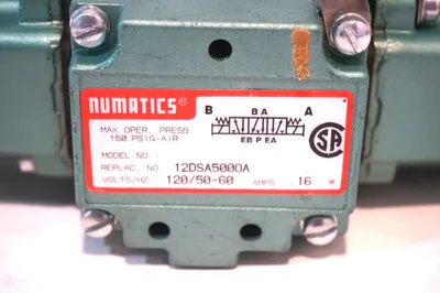 NEW NUMATICS 12DSA5000A SOLENOID CONTROL VALVE
