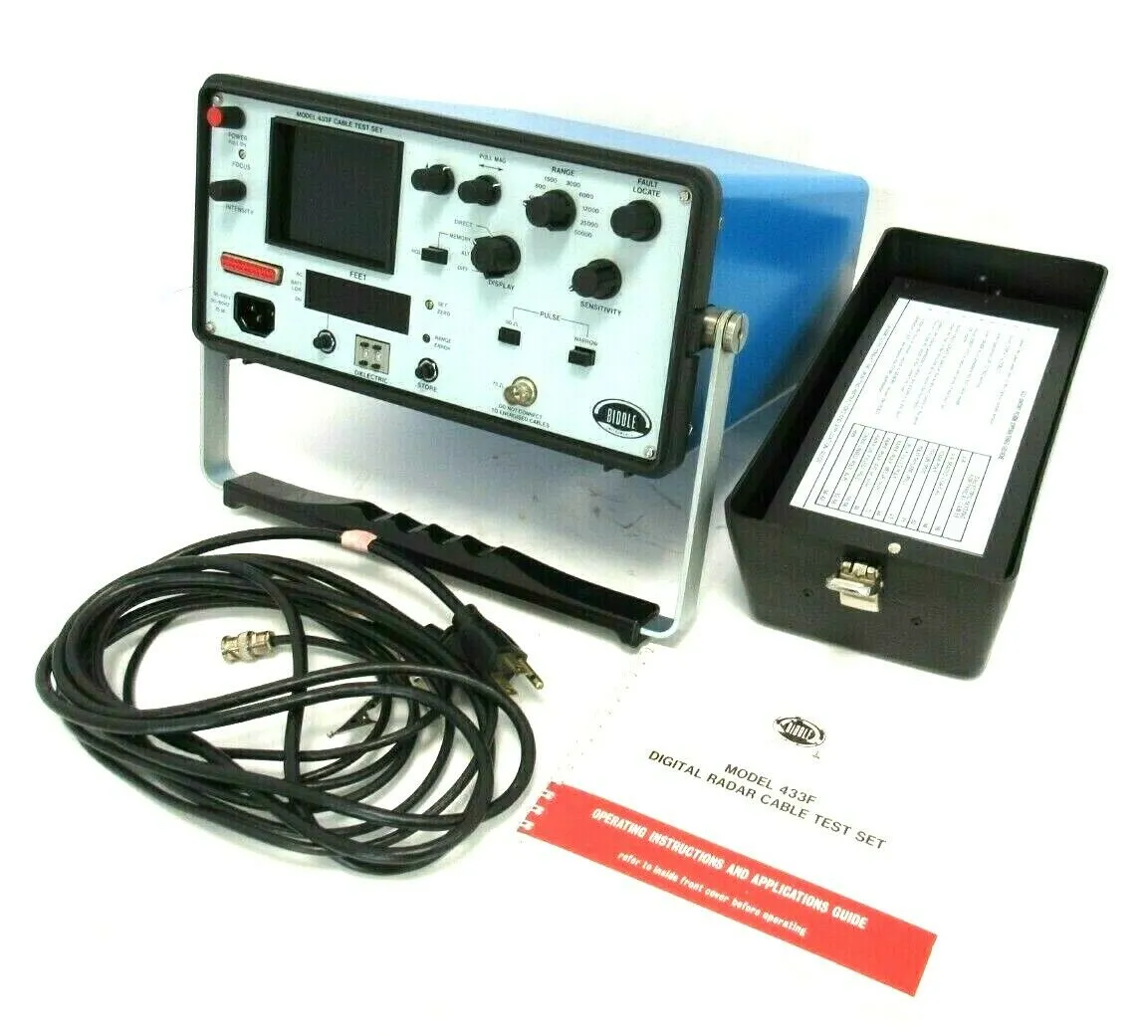 USED MEGGER BIDDLE 433F DIGITAL RADAR CABLE TEST SET