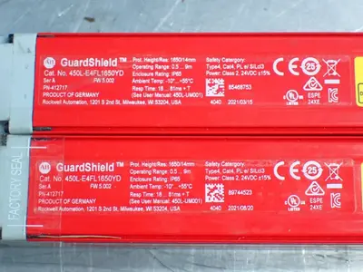 Used ALLENBRADLEY 450LE4FL1650YD Light Curtains & Grids Ohio US | HGR 24 #727923