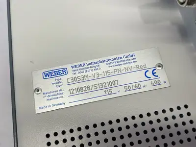 USED WEBER SCREWDRIVING PROCESS CONTROLLER, SCREWDRIVING SYSTEM