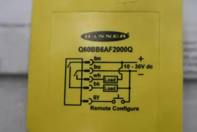 BANNER ENGINEERING Q60BB6AF2000Q 63001 10-30VDC - STOCK K763CC