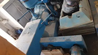USED NATIONAL JWS-300L 4X5 TRIPLEX WELL SERVICING REVERSING MUD PUMP PACKAGE
