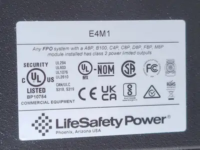 NEW LIFESAFETY POWER E4M1