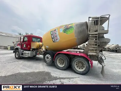 Used 2017 MACK GRANITE GU813 Concrete Mixer Trucks Delaware US | Proxy Equipment #1388942