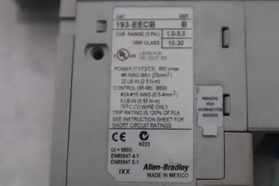 Allen Bradley 100-C09D300/100-C09DJ300 / 193-EECB/B DRIVES STOCK #B-1320