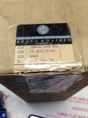 NEW KRAUS & NAIMER 2DA932-600 Kn1
