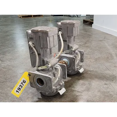 Used Twin 2" ASCO Series V710 Gas Valve Body w/ AH2E Hydramotor Actuator