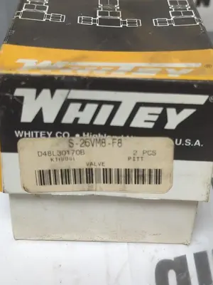 New | in-Stock WHITEY S-26VM8-F8 Pump & Valve Parts Ohio US | Surplus Asset Holdings #1242049
