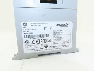 Allen Bradley 1766-L32AWA MicroLogix 1400 Controller Module 32 Pt Ser C Fw 21