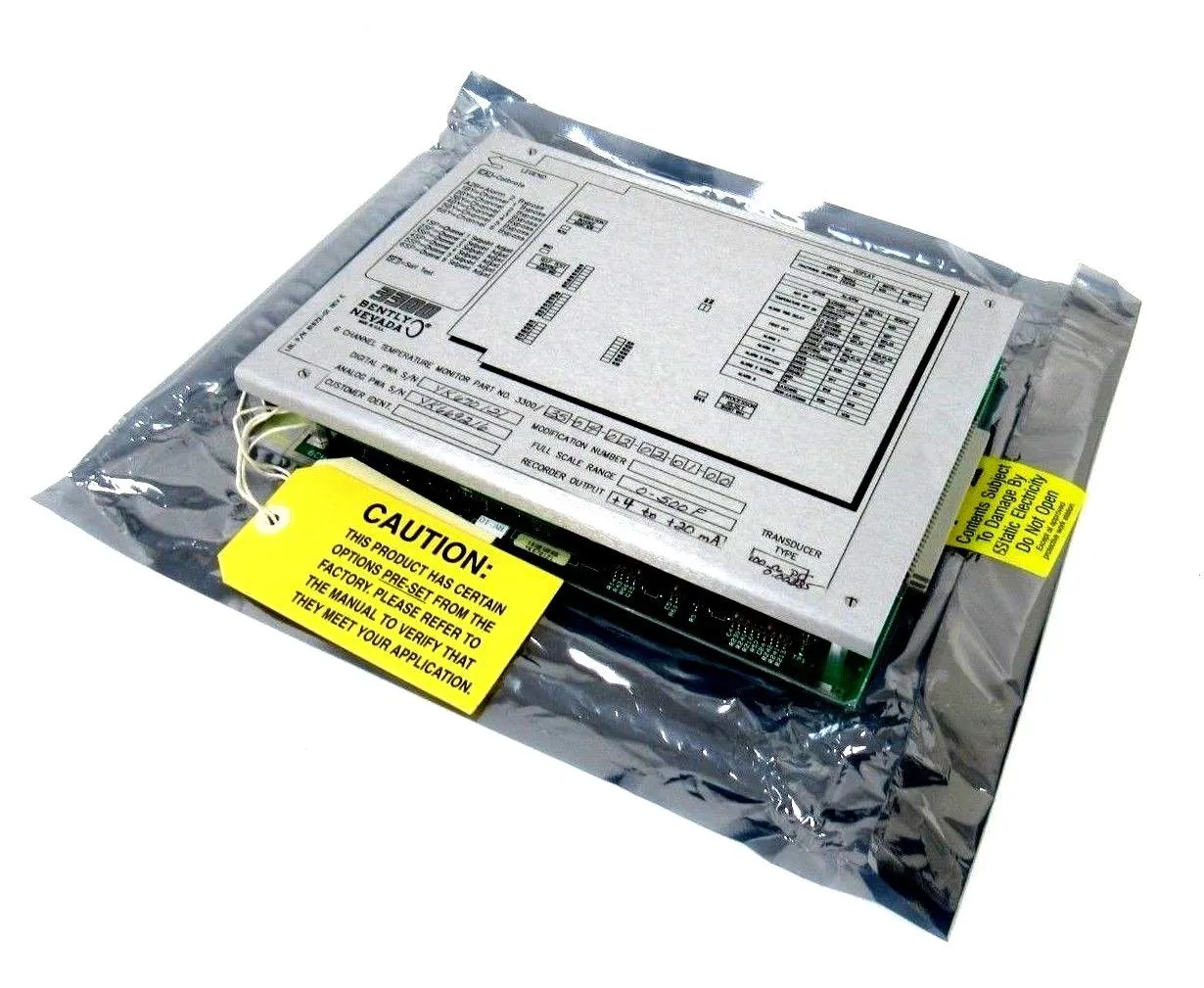 NEW BENTLY NEVADA 3300/35-04-02-02-01-00 TEMPERATURE MONITOR 3300350402020100