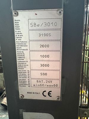 USED 2000 ROBUR SBE/3010