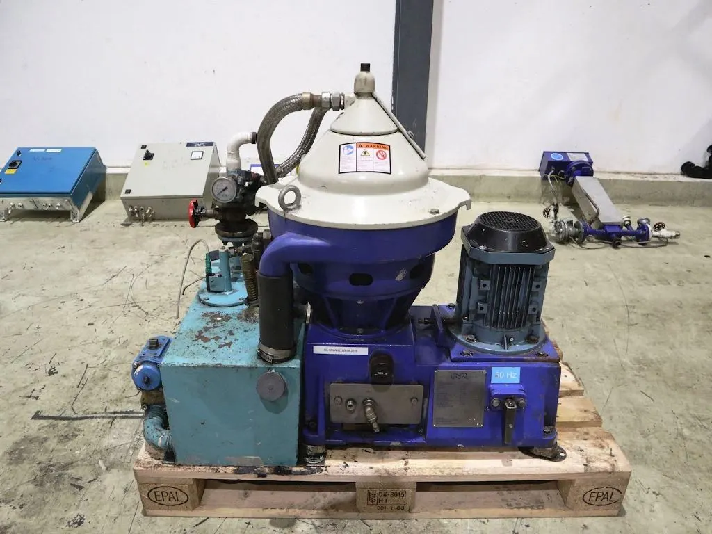 Alfa-Laval P-615 fuel/lube oil purifier, 316SS.