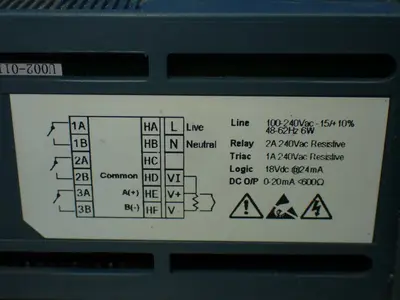 Used EUROTHERM 2216E/AL/VH/R1/R1/RF/2YM/ENG/XXXXX/EU0523 Temperature Controls Ohio US | HGR 24 #802931