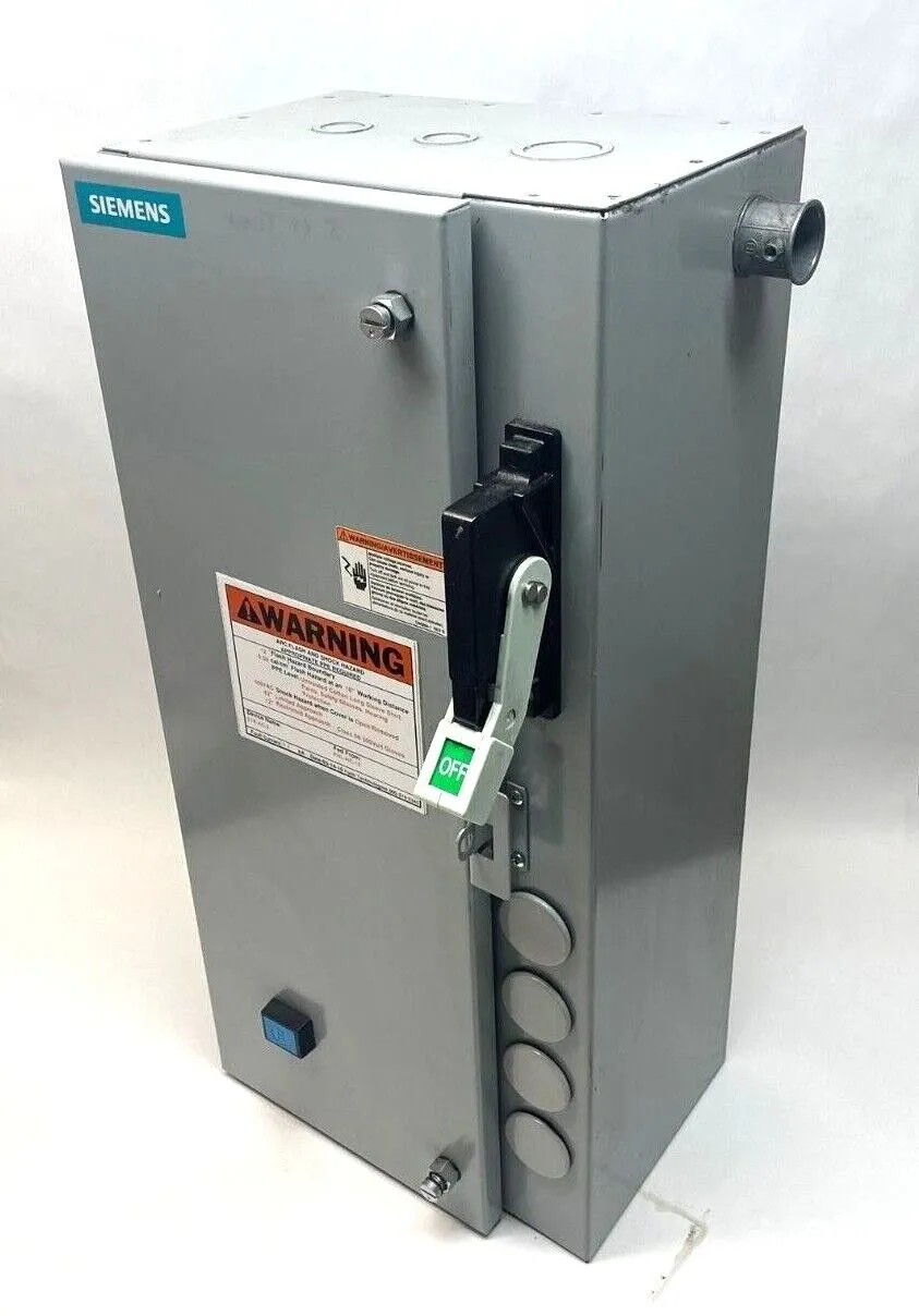 USED SIEMENS THREE PHASE COMBINATION MAGNETIC STARTER