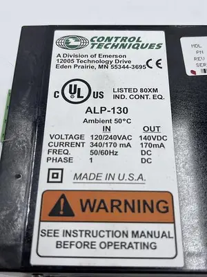 USED CONTROL TECHNIQUES CONTROL TECHNIQUES ALP-130