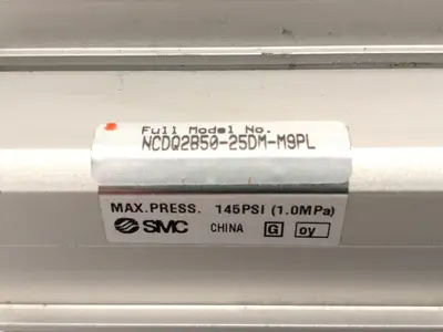 NCDQ2B50-25DM-M9PL | SMC  Compact Pneumatic Cylinder 50mm Bore 25mm Stroke - Used