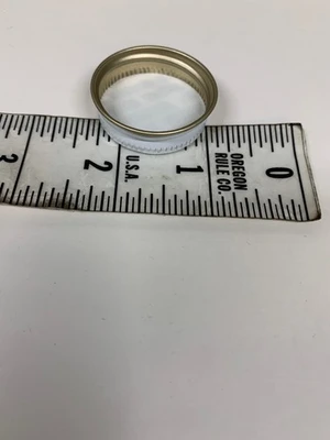 Pill Bottle Cap for Medications Tecnocap #6544022 3mm White/Gold Metal Cap