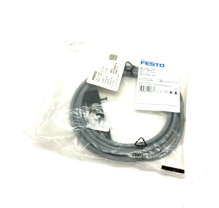 New | in-Stock Festo Valve Plug Socket w/ Cable 2.5m Length Cable & Wire Michigan US | Maverick Industrial Sales #1489501