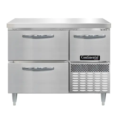 Continental DFA43NSS-D 43" W Worktop Freezer W/ (2) Sections, (1) Door, (2) Drawers, 115v