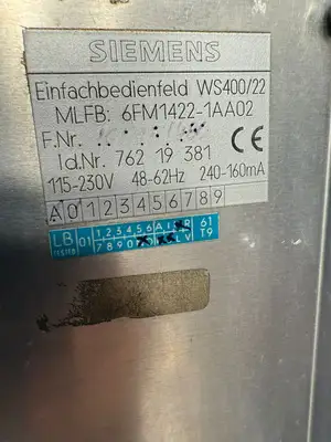 Siemens WS 400-22 Control Panel Monitor 6FM1422-1AA02 (1.6.1)