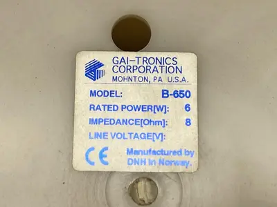 New | in-Stock GAI-TRONICS B-650 Misc Electrical & Power Parts Ohio US | Surplus Asset Holdings #1241821