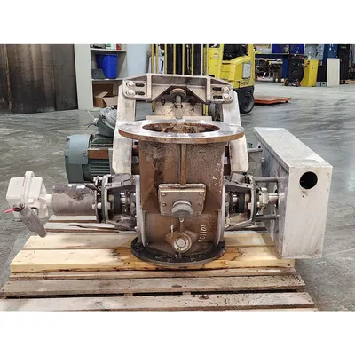 Used 10" dia. Flo-tronics Stainless Steel Side-entry Rotary Feeder