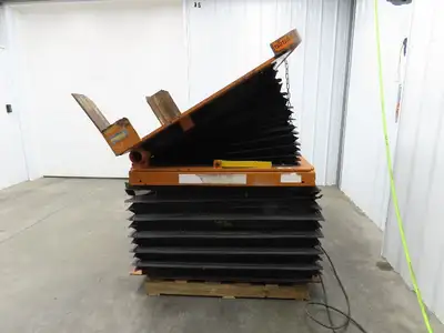 Airfloat Pneumatic Lift Tilt Table Tote Tipper 6000lbs 30° Degree 55x50" Top