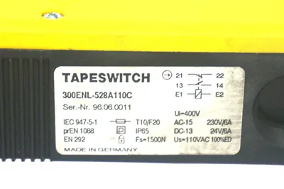 NEW TAPESWITCH 300ENL-528A110C SAFETY SWITCH 300ENL528A110C