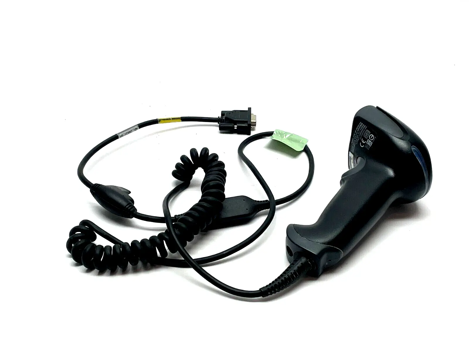 USED KEYENCE REV. F HANDHELD CODE READER, STANDARD, W/ HR-1C3RC COMM. CABLE