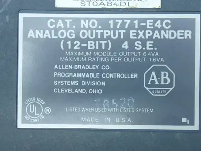 USED ALLENBRADLEY 1771ASB