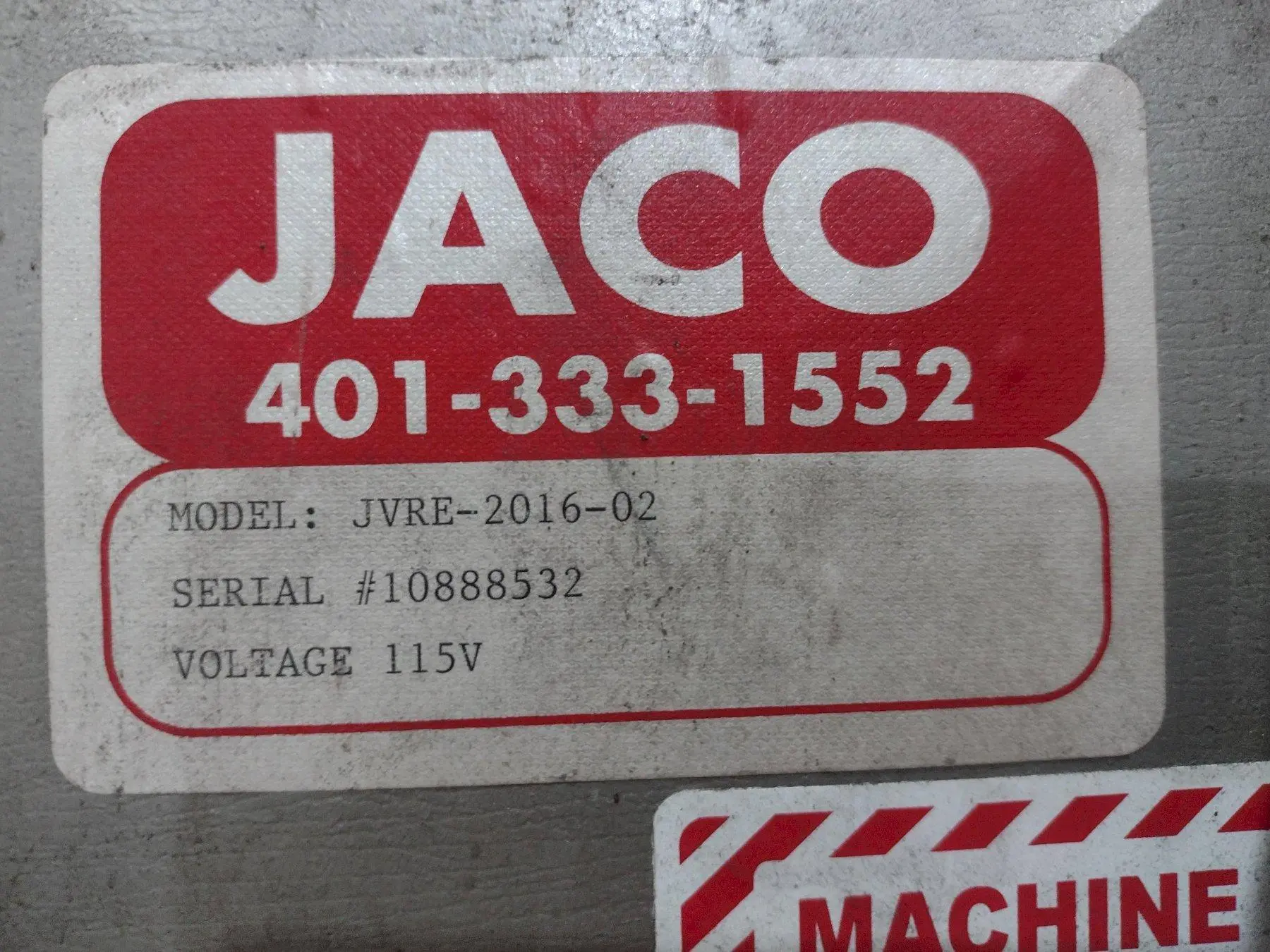 Used JACO JVRE-2016-02 Coil Reels and Straighteners Ohio US | Yoder Brothers machinery #91181