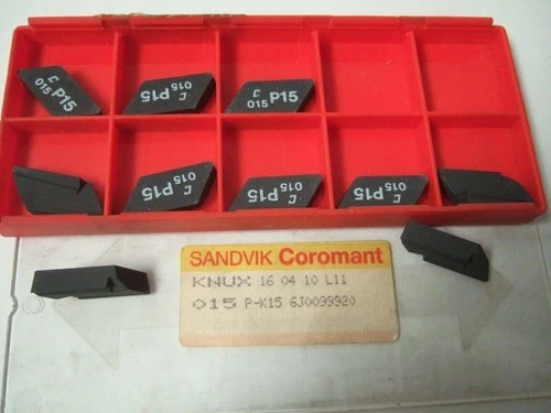10 SANDVIK Coromant 1604 015 P K 15 Carbide Insert Lathe Mill Turning Grooving