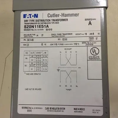 USED EATON CUTLER HAMMER S20N11E51A