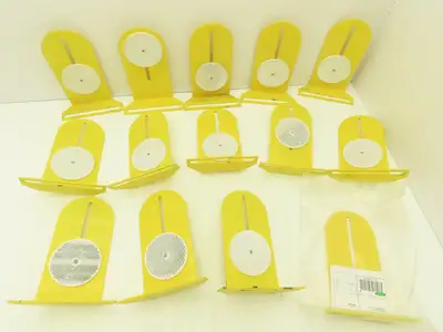 Allen Bradley 60-2718  2x8" Conveyor Sensor Reflector Bracket Yellow  Lot of 14
