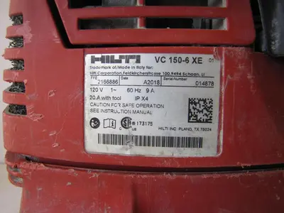 Used HILTI HILTI VC150-6XE Dust Collectors California US | Bay Line Tool #1316345