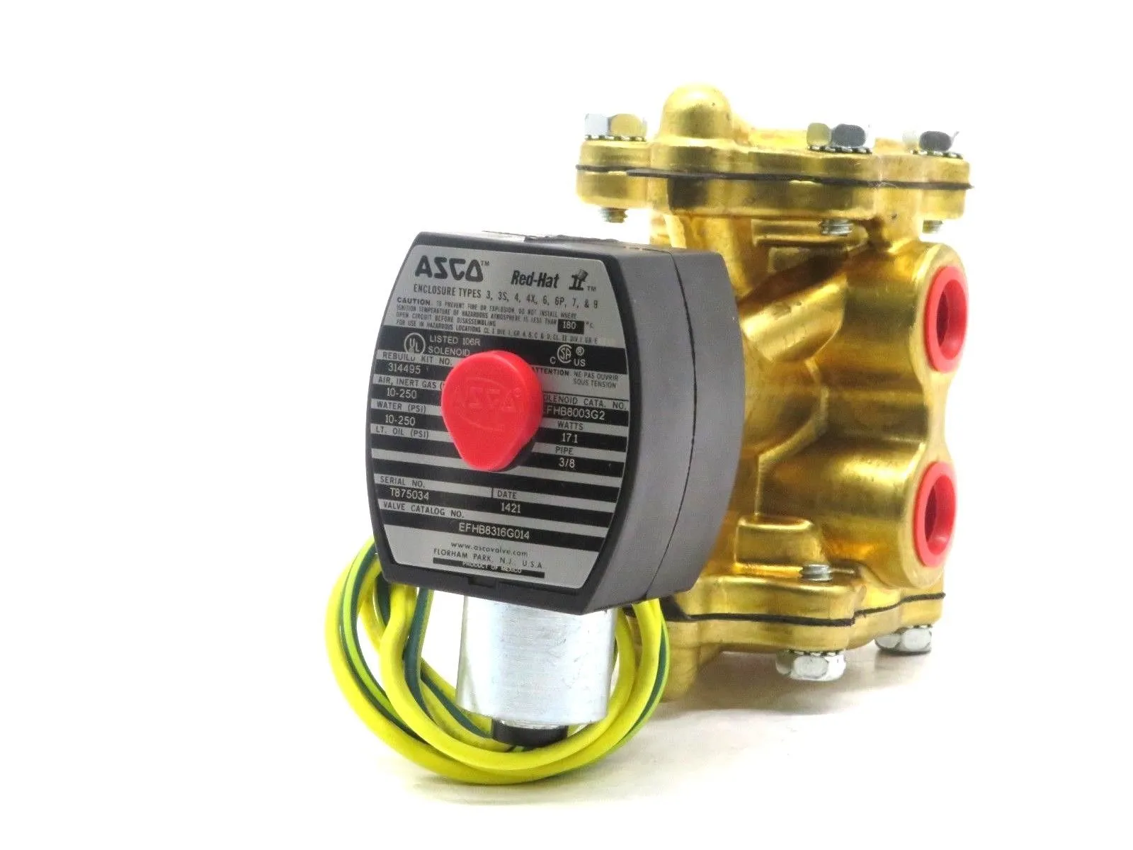 NEW ASCO EFHB8316G014 SOLENOID VALVE