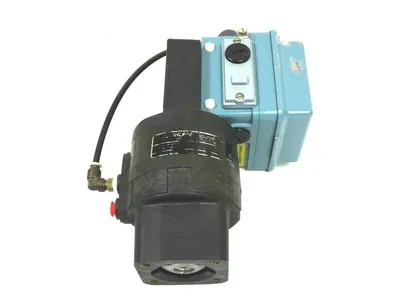 USED ECKARDT 6-986-530 I-P POSITIONER WITH SAUNDERS PISTON ACTUATOR P6986-530B
