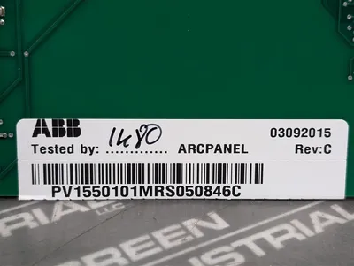 ABB PV1550101MRS050846C Motor Protection Relay ARCPANEL Board Rev. C Used