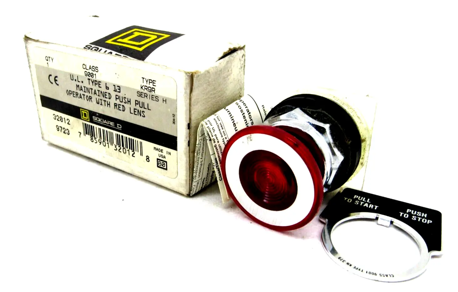 NEW SQUARE D 9001-KR9R PUSH BUTTON SERIES H 9001KR9R