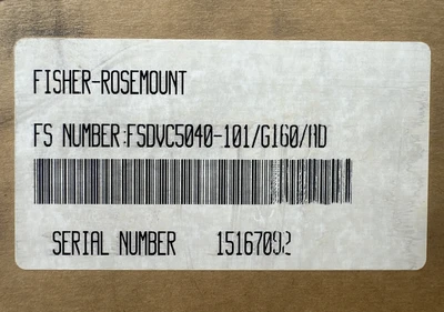 NEW Fisher Rosemount FSDVC5040-101/G160/AD